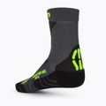 Vyriškos UYN MTB dviratininkų kojinės antracitinės/geltona fluo 2