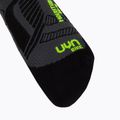 Vyriškos UYN MTB dviratininkų kojinės antracitinės/geltona fluo 3