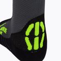 Vyriškos UYN MTB dviratininkų kojinės antracitinės/geltona fluo 4