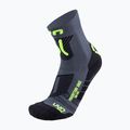 Vyriškos UYN MTB dviratininkų kojinės antracitinės/geltona fluo 5