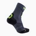 Vyriškos UYN MTB dviratininkų kojinės antracitinės/geltona fluo 6