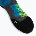 UYN Ski Junior kojinės medium grey melange/turquoise 4