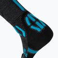 Vyriškos slidinėjimo kojinės UYN Ski One Merino antracite/turquoise 5