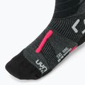 Vyriškos slidinėjimo kojinės UYN Ski One Merino anthracite/pink 3