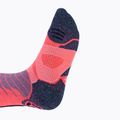 Moteriškos slidinėjimo kojinės UYN Ski One Merino pink/black 4