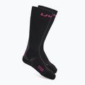 Moteriškos slidinėjimo kojinės UYN Ski One Alpine Merino black/pink
