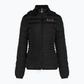 Moteriška striukė EA7 Emporio Armani Train Core Lady Eco Down Hoodie black/logo light gold