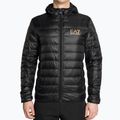Vyriška striukė EA7 Emporio Armani Train Core ID Down Light Hoodie black/gold logo