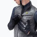Vyriška Alé Black Reflective nero/juoda dviratininko liemenė 4