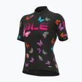 Moteriški dviračių marškinėliai Alé Maglia Donna MC Butterfly black