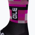 Alé Calza Q-Skin 16 cm Match fucsia dviratininkų kojinės 3