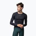Dviračių vyriški marškinėliai Alé Merino LS nero/black