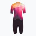 Moteriškas dviračių kombinezonas Castelli Free Sanremo 3 SS In dark night shade/vivid orange-bright rose