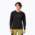 Vyriški dviračių marškinėliai ilgomis rankovėmis Oakley Seeker Airline blackout
