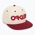 Vyriška kepuraitė su snapeliu Oakley Mark III arctic white/iron red