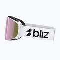 Slidinėjimo akiniai Bliz Flow matte white/smoke/pink 4