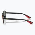 Akiniai nuo saulės Ray-Ban Rb8336M Scuderia matt black/dark grey mirror blue/red 6