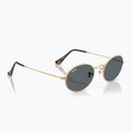 Akiniai nuo saulės Ray-Ban Oval arista gold/blue