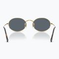 Akiniai nuo saulės Ray-Ban Oval arista gold/blue 5