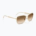 Saulės akiniai Ray-Ban Bain Bridge arista gold/brown gradient