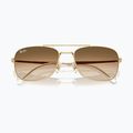 Saulės akiniai Ray-Ban Bain Bridge arista gold/brown gradient 3