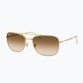 Saulės akiniai Ray-Ban Bain Bridge arista gold/brown gradient 4