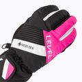 Level Neo JR vaikiškos slidinėjimo pirštinės Gore-Tex fucsia 4