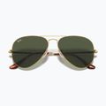 Akiniai nuo saulės Ray-Ban Aviator Metal II gold arista/green g-15 3