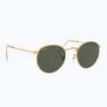 Akiniai nuo saulės Ray-Ban Round Metal gold/green g-15