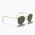 Akiniai nuo saulės Ray-Ban Round Metal gold/green g-15 4