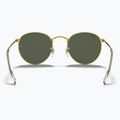 Akiniai nuo saulės Ray-Ban Round Metal gold/green g-15 5