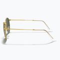 Akiniai nuo saulės Ray-Ban Round Metal gold/green g-15 7