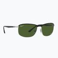 Akiniai nuo saulės Ray-Ban Rb3671 Polarized+ Lenses black silver/dark green polarized+