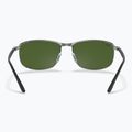 Akiniai nuo saulės Ray-Ban Rb3671 Polarized+ Lenses black silver/dark green polarized+ 5