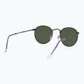 Akiniai nuo saulės Ray-Ban Round Metal black/green g-15 6
