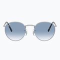 Akiniai nuo saulės Ray-Ban New Round silver/blue 2