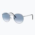 Akiniai nuo saulės Ray-Ban New Round silver/blue 4