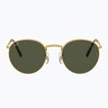 Akiniai nuo saulės Ray-Ban New Round gold/green 2