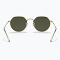Akiniai nuo saulės Ray-Ban Jack gold/green 5
