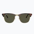 Akiniai nuo saulės Ray-Ban Clubmaster Classic tortoiseshell/gold/green g-15 2