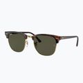 Akiniai nuo saulės Ray-Ban Clubmaster Classic tortoiseshell/gold/green g-15 4