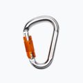 Laipiojimo technologija Hms Snappy Cf Twist Lock karabinas L4600006 sidabrinis-oranžinis 2C46000ZPE 2