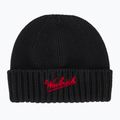 Vyriška žieminė kepurė Woolrich Merino Wool Logo Beanie black
