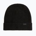 Vyriška žieminė kepurė Woolrich Knitted Ribbed Beanie black