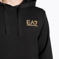 Vyriškas džemperis EA7 Emporio Armani Train Logo Series Hoodie Extended Logo Coft black/gold logo 3