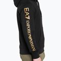 Vyriškas džemperis EA7 Emporio Armani Train Logo Series Hoodie Extended Logo Coft black/gold logo 4