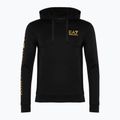 Vyriškas džemperis EA7 Emporio Armani Train Logo Series Hoodie Extended Logo Coft black/gold logo 5