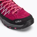 Jaunimo žygio batai CMP Rigel Mid berry / pink fluo 7