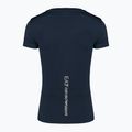 Moteriški marškinėliai EA7 Emporio Armani Train Shiny navy blue/logo light gold 2