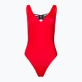 Moteriškas vientisas maudymosi kostiumėlis EA7 Emporio Armani Water Sports BW Tape rosso